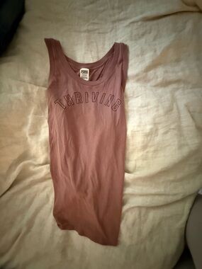 PINK Victoria's Secret Mauve Graphic Tank